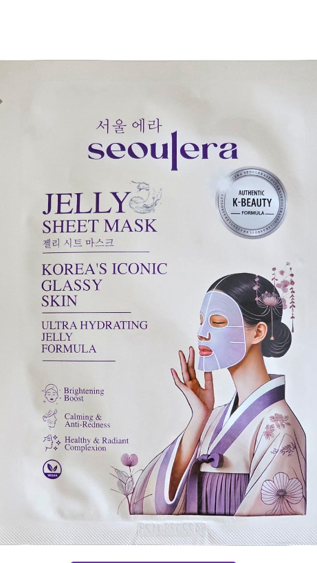 Seoulera Glow Mask – Ultra Hydrating Korean Sheet Mask for Glass Skin