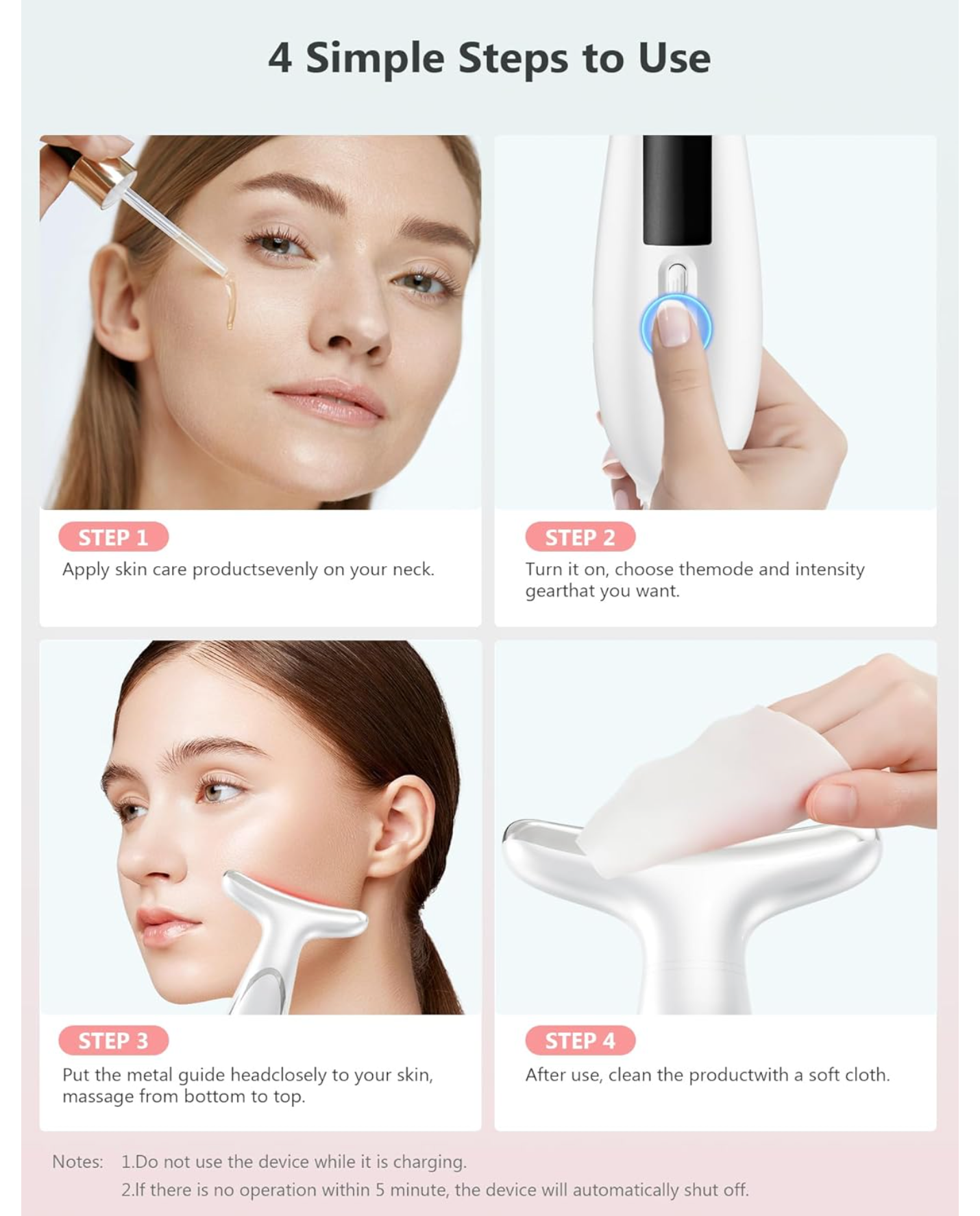 6-in-1 EMS Face Lifting Device – Anti-Aging & Skin Tightening