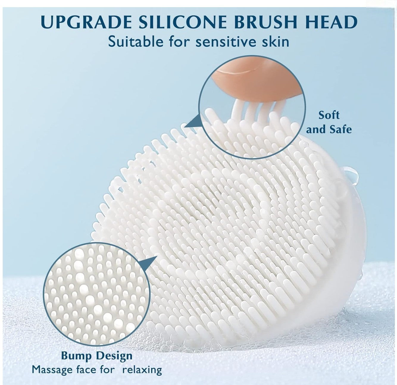 7-in-1 Facial Cleansing Brush – Waterproof & Rotating Exfoliator
