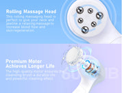7-in-1 Facial Cleansing Brush – Waterproof & Rotating Exfoliator