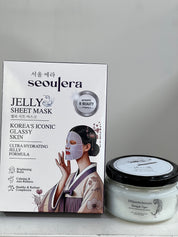 Glow & Calm Self-Care Set | Korean Jelly Sheet Mask + [IM]perfectionists Vegan Soy Candle