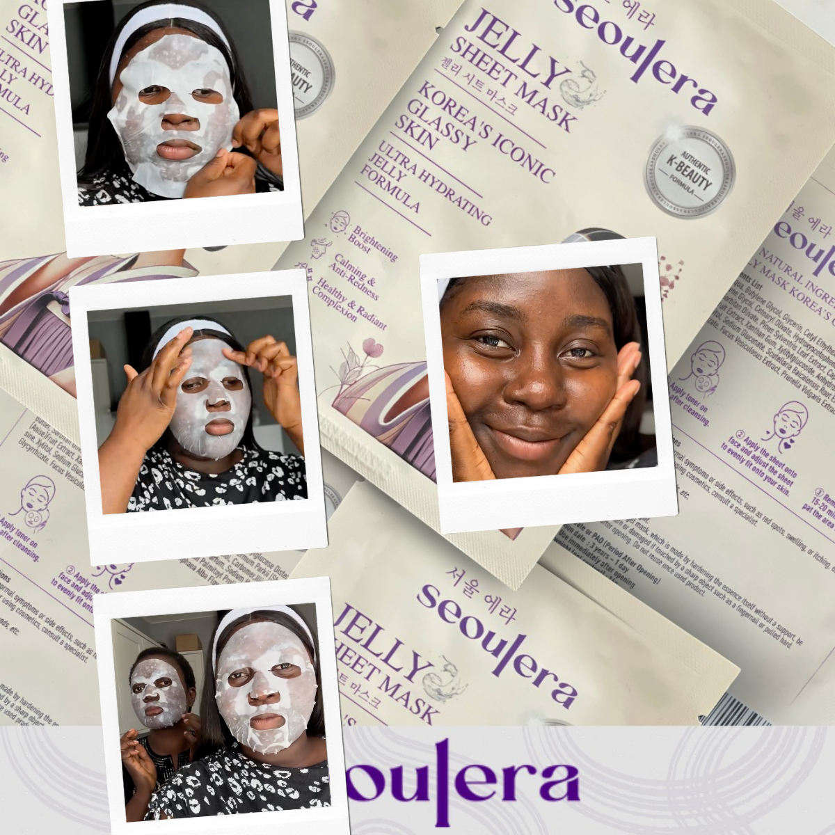 Seoulera Glow Mask – Ultra Hydrating Korean Sheet Mask for Glass Skin